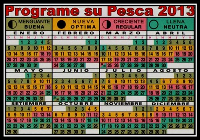 Calendario lunas 2013
