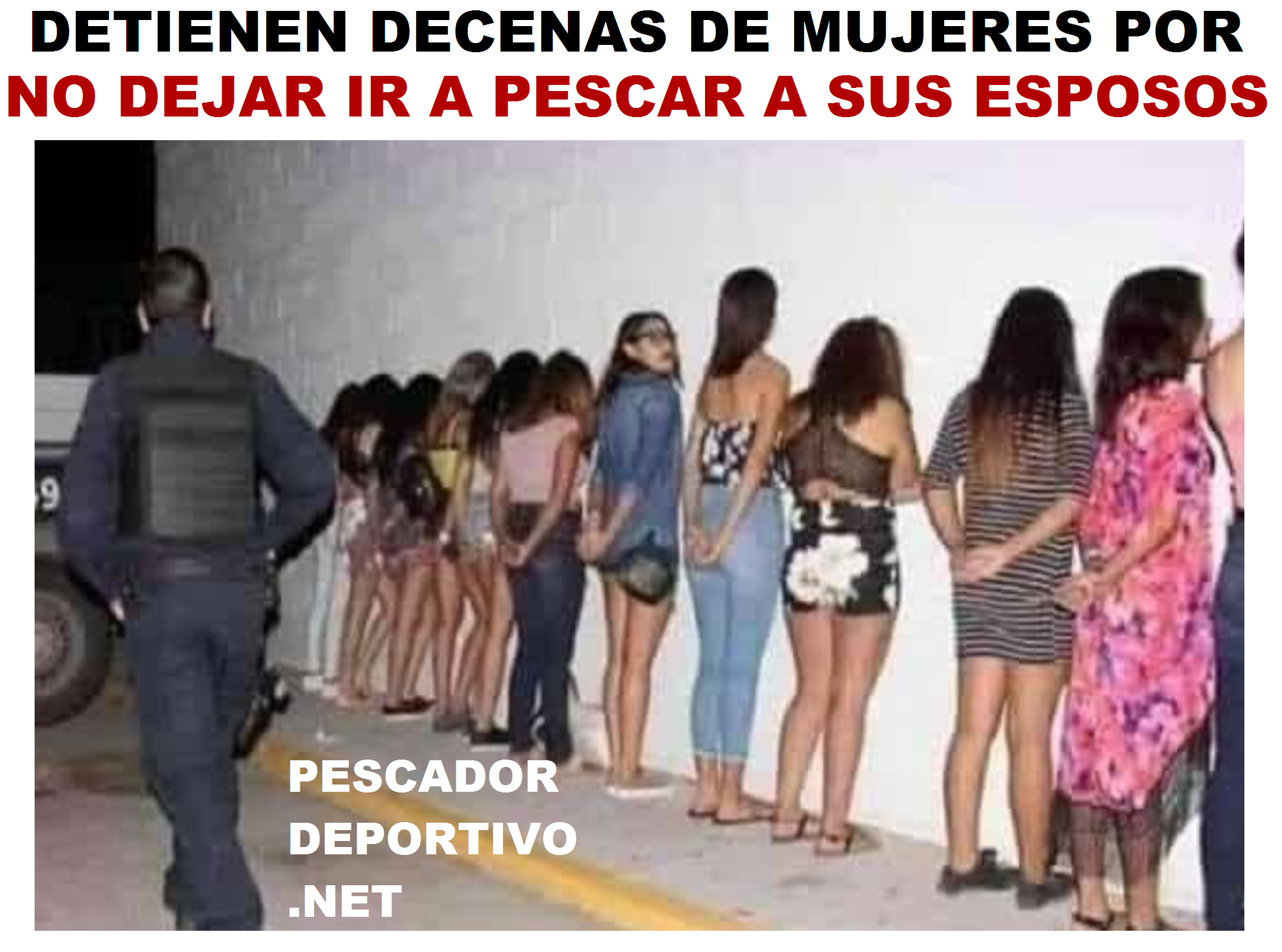 DETIENEN MUJER PESCAS
