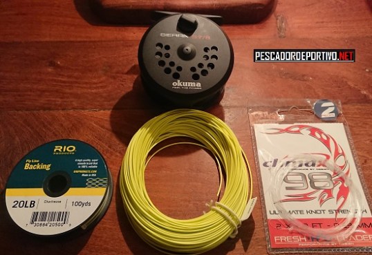 Carrete, Sedal, Backing, Linea